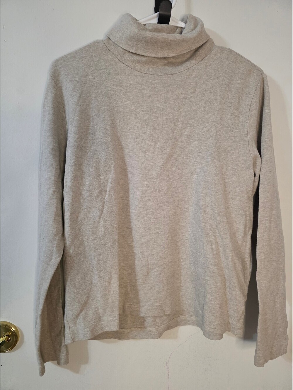 Liz claiborne liz sport, 100% cotton turtleneck sweater size lg